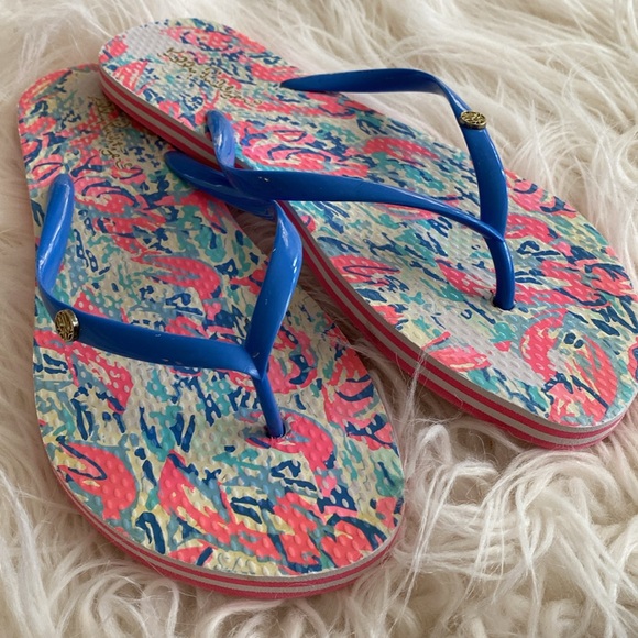 LILY PULITZER flip flops - Picture 3 of 12